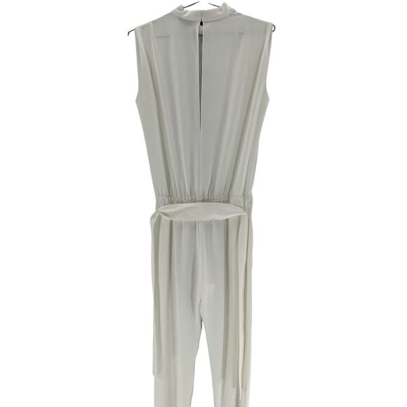 Amanda Uprichard x Revolve 'Fabienne' White Polyester Jumpsuit Size S - Picture 3 of 4